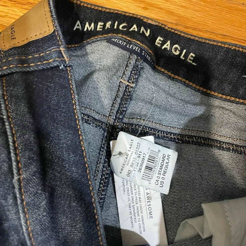 American Eagle Outfitters Dark Blue Skinny Jeans - Picture 2 of 2